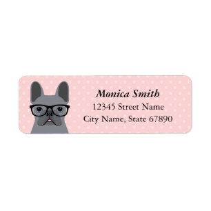 French Bulldog Return Address Labels