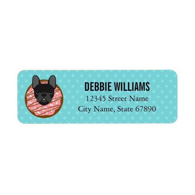 French Bulldog Return Address Labels (Front)