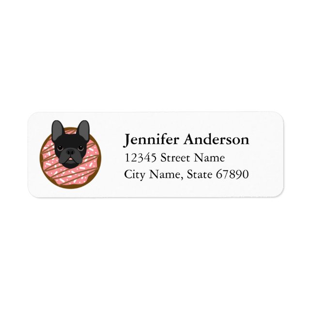 French Bulldog Return Address Labels (Front)