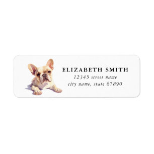 French Bulldog Return Address Labels