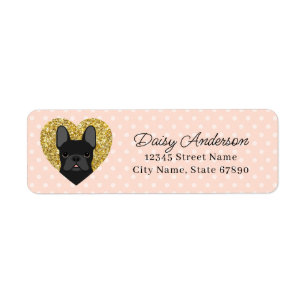 French Bulldog Return Address Labels