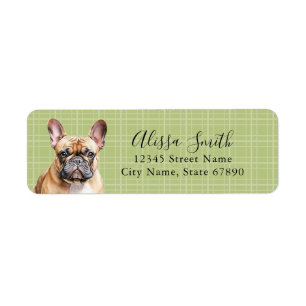French Bulldog Return Address Labels