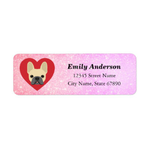 French Bulldog Return Address Labels