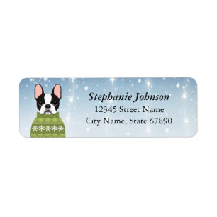 French Bulldog Return Address Labels