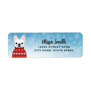 French Bulldog Return Address Labels