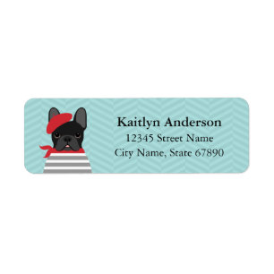 French Bulldog Return Address Labels
