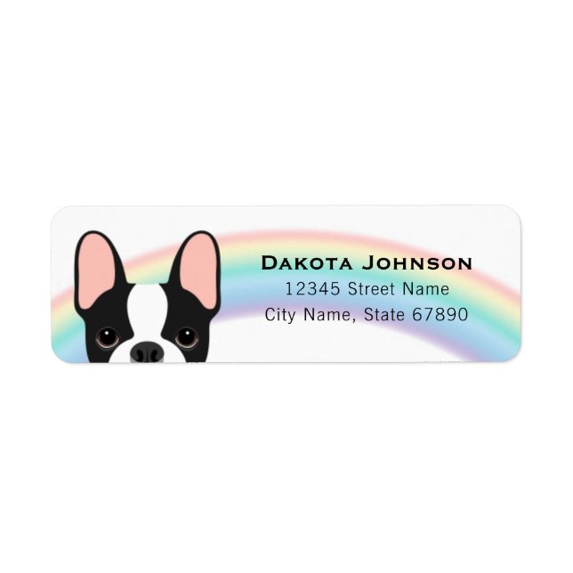 French Bulldog Return Address Labels (Front)