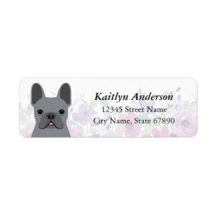 French Bulldog Return Address Labels