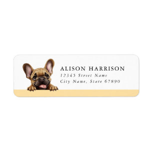 French Bulldog Return Address Labels