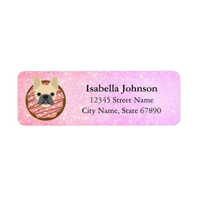 French Bulldog Return Address Labels (Front)