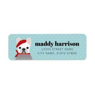 French Bulldog Return Address Labels