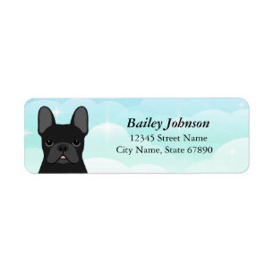 French Bulldog Return Address Labels