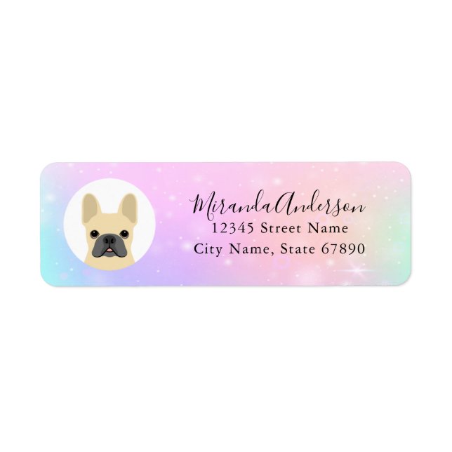 French Bulldog Return Address Labels (Front)
