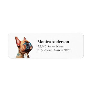 French Bulldog Return Address Labels