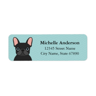 French Bulldog Return Address Labels