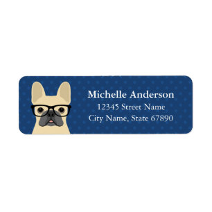 French Bulldog Return Address Labels
