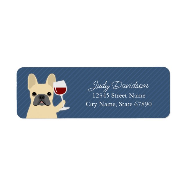 French Bulldog Return Address Labels (Front)