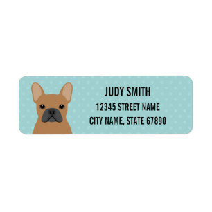 French Bulldog Return Address Labels