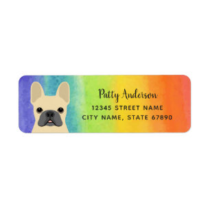 French Bulldog Return Address Labels