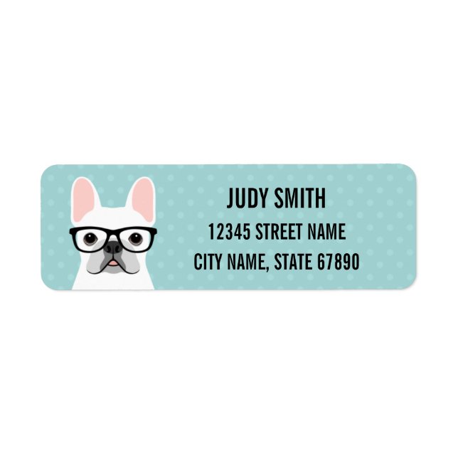 French Bulldog Return Address Labels (Front)