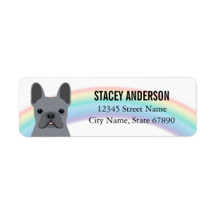 French Bulldog Return Address Labels