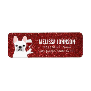 French Bulldog Return Address Labels