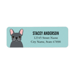 French Bulldog Return Address Labels