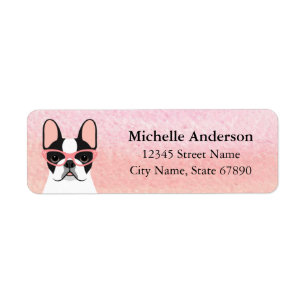 French Bulldog Return Address Labels