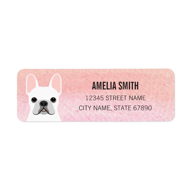 French Bulldog Return Address Labels (Front)