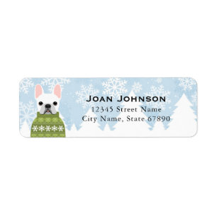 French Bulldog Return Address Labels