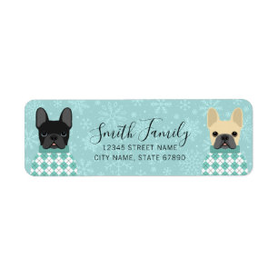 French Bulldog Return Address Labels