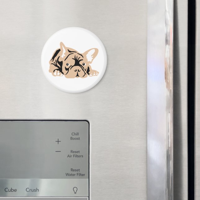 French Bulldog rose Magnet (In Situ (Fridge))