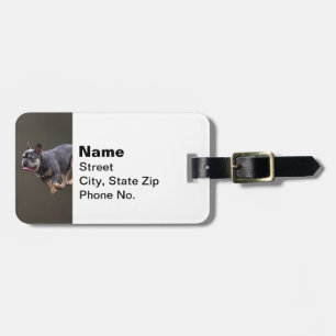 French Bulldog Runing Luggage Tag