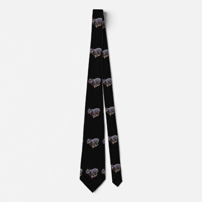 French Bulldog Runing Tie (Front)