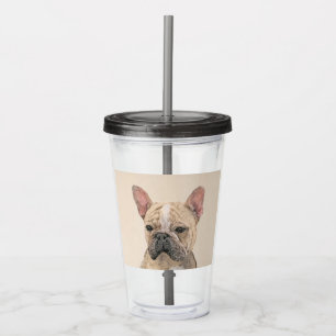 French Bulldog (Sable) Painting - Cute Original Do Acrylic Tumbler