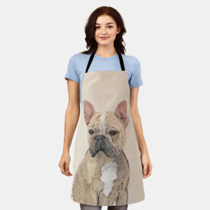 French Bulldog (Sable) Painting - Cute Original Do Apron