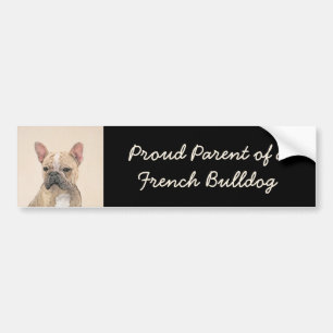 French Bulldog (Sable) Painting - Cute Original Do Bumper Sticker