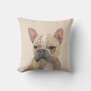 French Bulldog (Sable) Painting - Cute Original Do Cushion