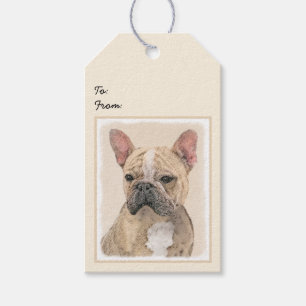 French Bulldog (Sable) Painting - Cute Original Do Gift Tags