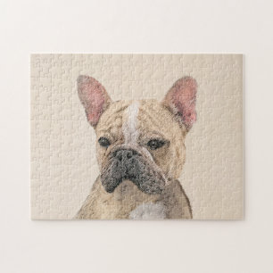 French Bulldog (Sable) Painting - Cute Original Do Jigsaw Puzzle