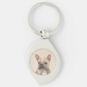 French Bulldog (Sable) Painting - Cute Original Do Key Ring