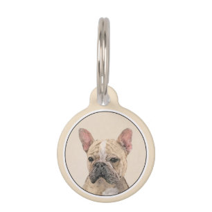 French Bulldog (Sable) Painting - Cute Original Do Pet Tag