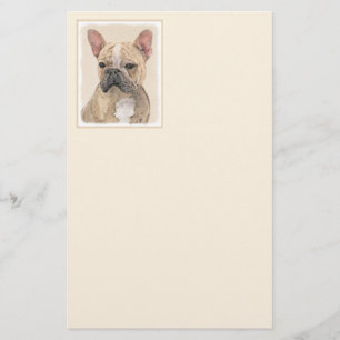 French Bulldog (Sable) Painting - Cute Original Do Stationery