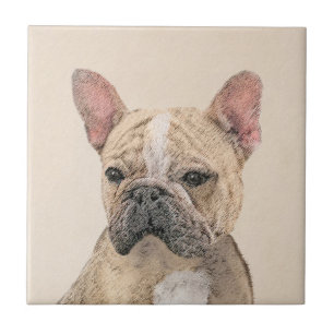 French Bulldog (Sable) Painting - Cute Original Do Tile