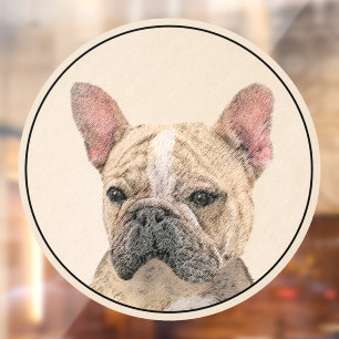 French Bulldog (Sable) Painting - Cute Original Do Window Cling
