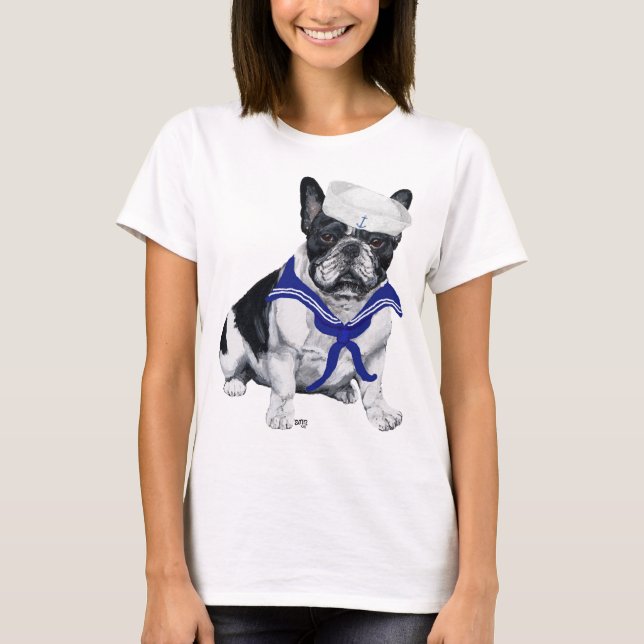 French Bulldog Sailor T-Shirt (Front)