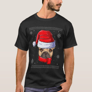 French Bulldog Santa Claus Apparel T-Shirt