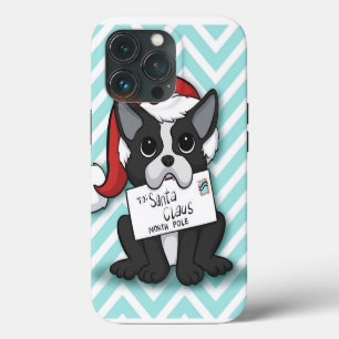 French bulldog Santa Claus Holiday iPhone 13 Pro Case