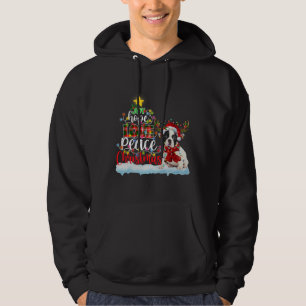 French Bulldog Santa Hat Reindeer Hoodie