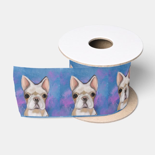 FRENCH BULLDOG       SATIN RIBBON (Spool)